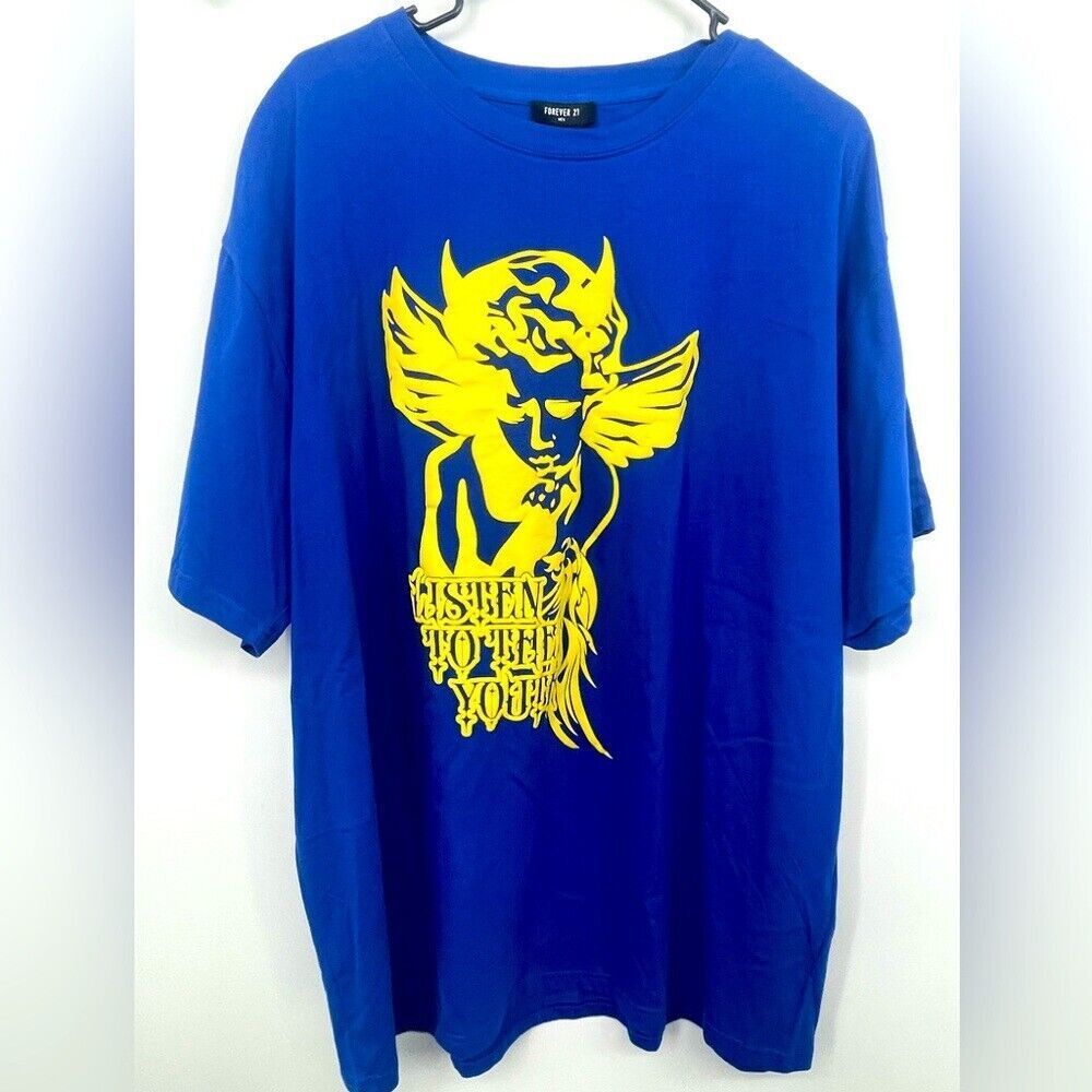 Forever 21 men's blue T-shirt‎ size XXL